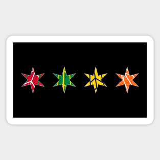 Starred and Feathered Sticker